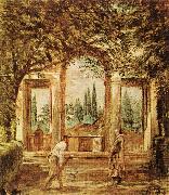 VELAZQUEZ, Diego Rodriguez de Silva y The Pavillion Ariadn in the Medici Gardens in Rome er china oil painting artist